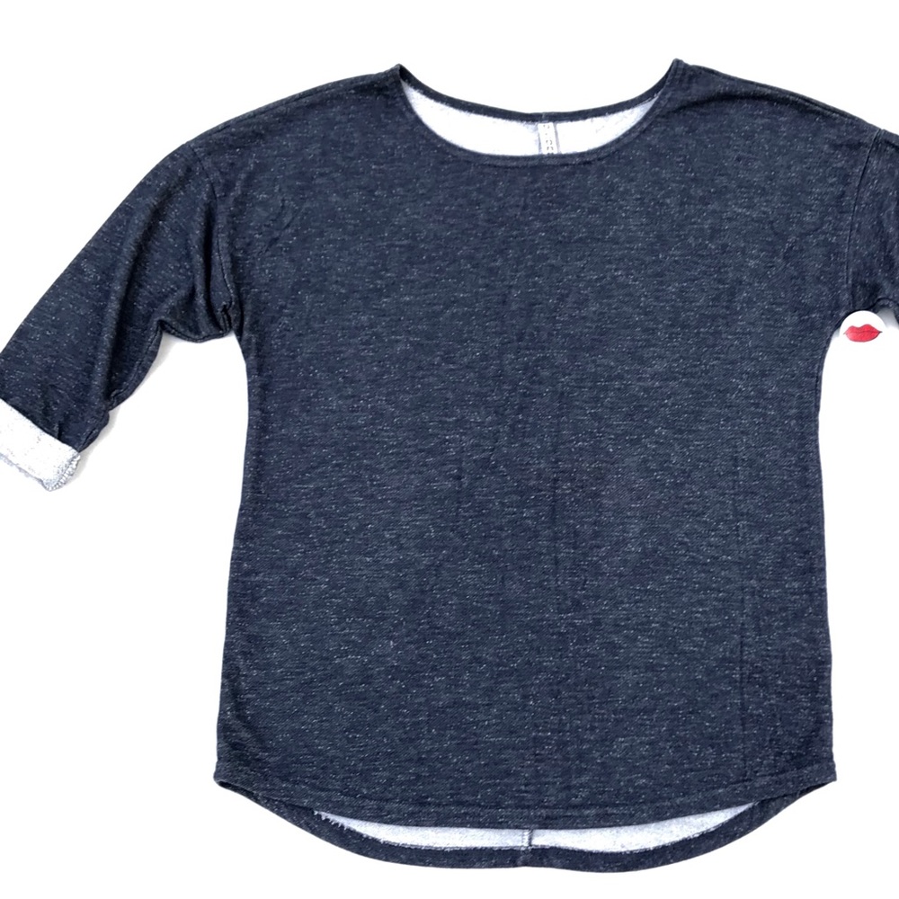 Ladies blue 3/4 Length pre-rolled cuff sleeves. - Picture 3 of 4